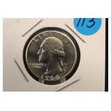 1964 Uncirculated Washington Silver Quarter