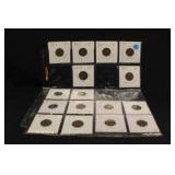 Sheet of 16 Lincoln Head Wheat Pennies
