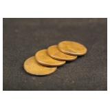 Lot of 4 Lincoln Head Wheat Pennies