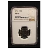 1946-D MS66 NGC Jefferson Nickel