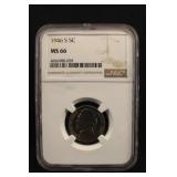 1946-S MS66 NGC Jefferson Nickel