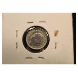 1944 UNC Netherlands Silver 10 Cent Coin