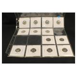 Sheet of 13 Proof Roosevelt Silver Dime