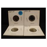 Lot of 41969-1972 Proof Roosevelt Silver Dime