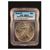 2020-P MS70 1oz .999 Silver Eagle