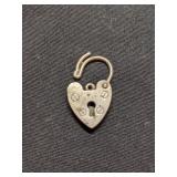Sterling Silver Vintage American Padlock Charm