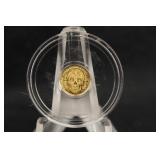 1/200thoz .9999 Pure Gold Coin