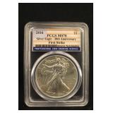 2016 MS70 First Strike 30th Ann U.S. Silver Eagle