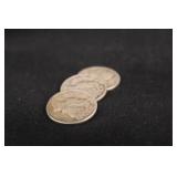 Lot of 3 P,D,S, 1936 Mercury Silver Dimes