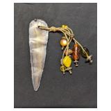 Artisan Bookmark Metal and Beaded
