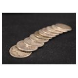 Lot of 10 Mercury Silver Dimes