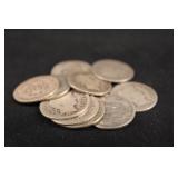 Lot of 10 Barber Silver Dimes
