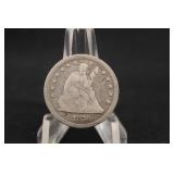 1876 Seated Liberty Silver Quarter