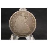 1876 Seated Liberty Silver Half Dollar