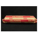 Roll of 50 Unknown Lincoln Cents