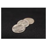 Lot of 3 Roosevelt Silver Dimes *Better Cond