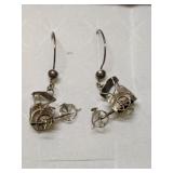 .925 Silver Rickshaw Earrings