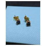 .925 Silver/GF Sapphire Earrings