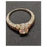 .925 Silver Beautiful Ring Sz 8