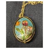 Gold Filled Cloisonne