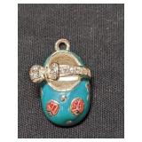 .925 Silver Little Girl Shoe Pendant/Charm