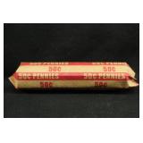 Roll of 50 Copper Lincoln Memorial Cents