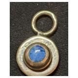 .925 Silver Pendant with Blue Set