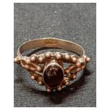 .925 Silver Amethyst  Sz 7+ Ring