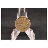 1863 Indian Head Cent Struck Through Error