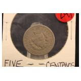 1920 Cuba 5 Centavos
