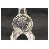 1962 Uncirculated Washington Silver Quarter