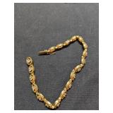 .925 Silver/GF Crystal Bracelet - 7'