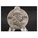 1954-P Uncirculated Franklin Silver Half Dollar