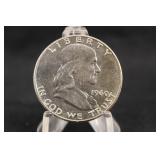 1960-P Uncirculated Franklin Silver Half Dollar