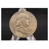 1954-D Uncirculated Franklin Silver Half Dollar