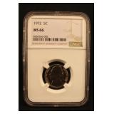 1972 MS66 Jefferson Nickel