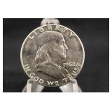1962-P Uncirculated Franklin Silver Half Dollar