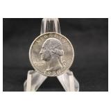 1950-D Uncirculated Washington Silver Quarter