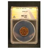 1945 MS66 Lincoln Wheat Cent