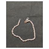 .925 Silver  8' Twist Bracelets
