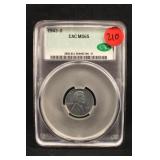 1943-D Certified CAC MS65 Lincoln Steel Wheat Cent
