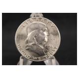 1951-S Uncirculated Franklin Silver Half Dollar