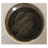 1916-S Barber Dime - Key Date Possible AU/BU