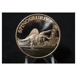 .999 1oz Copper Round Spinosaurous