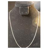 .925 19" Silver Nccklace