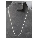 .925 18" Silver Necklace