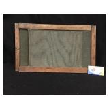 Vintage Wood Sliding Window Screen 12 x 20"