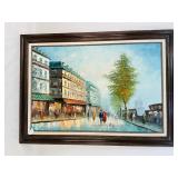 Parisian Street Scene Art