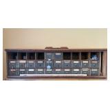 Vintage Mailbox Cabinet