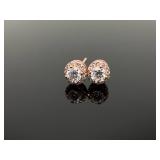 Sterling Silver Moissanite Earrings